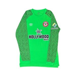 Brentford FC Bees Goalkeeper Shirt Green Keeper Soccer Jersey Umbro Kit 2021/22